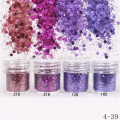 Flocons de paillettes ultra-minces d&#39;art de clou mixte de paillettes 1mm 2mm 3mm, couleur de DIY